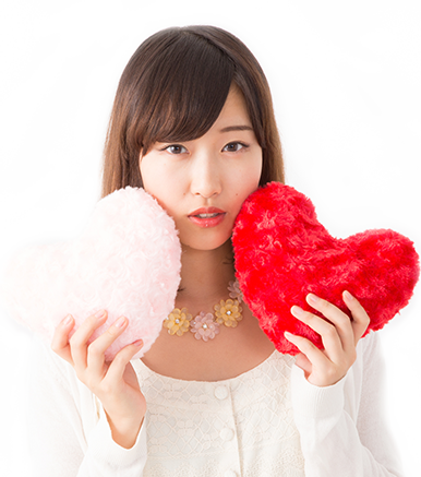 悩める女性の画像